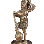 Pure Brass Bahubali Hanuman Standing Statue 14 Inch - Mighty Divine | Jaipurio